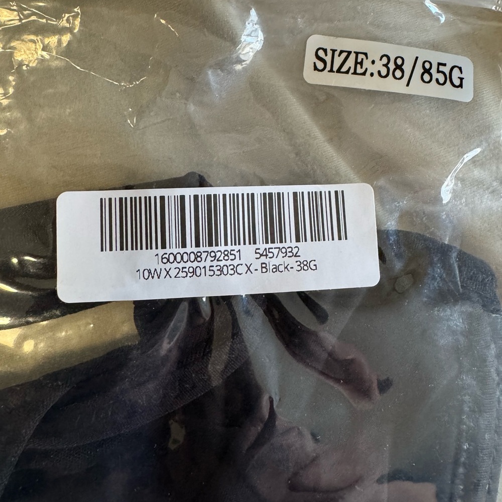 SCULPTD Cooling Full Coverage Minimizer Bra Size 38G Black - Picture 3 of 4